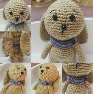 Handmade amigurumi cuddle me bunny